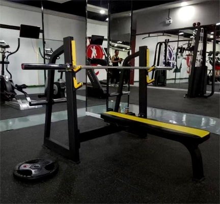 Steel Medium Loader Fitness Equipment Shoulder Chest Press with Flat Weight Bench