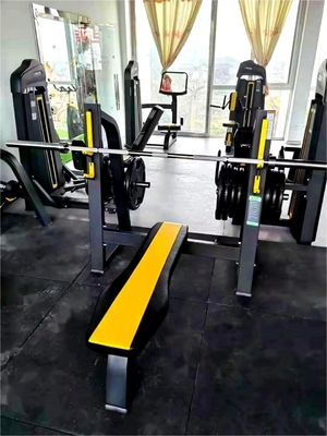 Steel Medium Loader Fitness Equipment Shoulder Chest Press with Flat Weight Bench