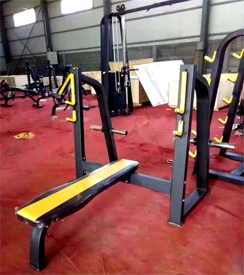 Steel Medium Loader Fitness Equipment Shoulder Chest Press with Flat Weight Bench