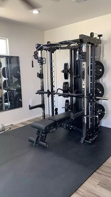 Unisex 1230*1270*2230 Commercial Gym Equipment Multi Function Smith Machine for Home