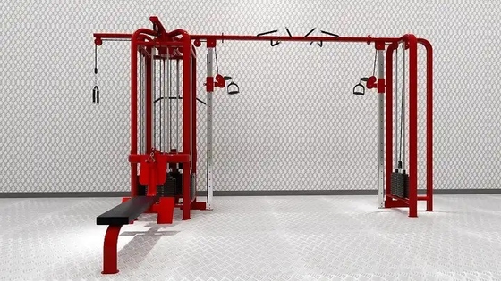 Strength Training Cable Machine Gym Multi Station Gym Machine with Adjustable Pulley