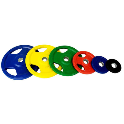 Commercial Unisex Free Weight Training Gym Equipment with Iron and Rubber Coated Weight Plates