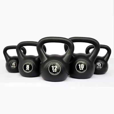 Portable Kettlebell for Free Weight Training Rubber Coated Fitness Exercise Body