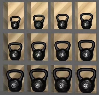 Portable Kettlebell for Free Weight Training Rubber Coated Fitness Exercise Body