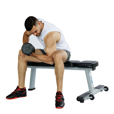 Commercial Fitness Flat Bench with 18.5 kg Weight Stack and Customizable Logo