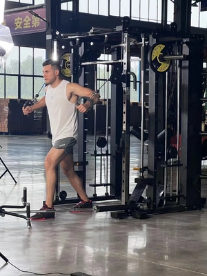 Chest Arms and Shoulder Workouts Befreeman Gym Center All-In-One Smith Machine with Steel Weight Stacks