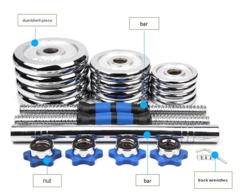 Universal Strength Exercise Dumbbells Set for Weightlifting and Adjustable Weights