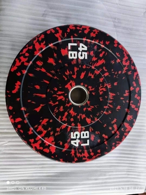 15lb 30lb 45lb Gym Rubber Weights Plates Set for Customized Logo Free Weight Training