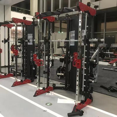 Commercial/Home Smith Trainer Bodybuilding Squat Rack with Two Layer Powder Coating