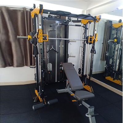 Commercial/Home Smith Trainer Bodybuilding Squat Rack with Two Layer Powder Coating