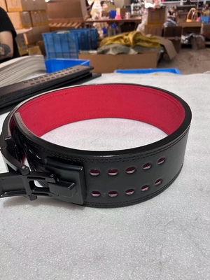 Adjustable Cinturon Weightlifting Gym Belt Leather Support 13 MM Lever Powerlifting Belt