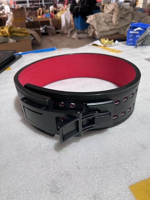 Adjustable Cinturon Weightlifting Gym Belt Leather Support 13 MM Lever Powerlifting Belt