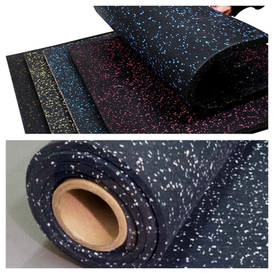 Optional Selectable Frame Color Rubber Gym Roll Flooring for Fitness Sport Center