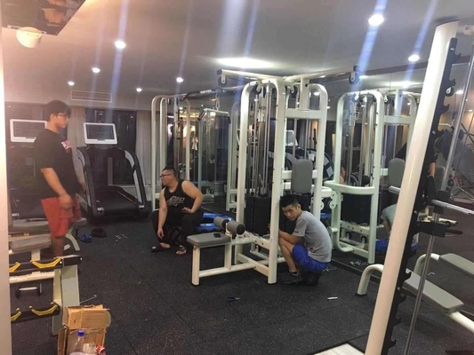 Indoor Gym Home 5 Station Multi Gym Power Rack Pull Up Machine with Steel Tube Q235