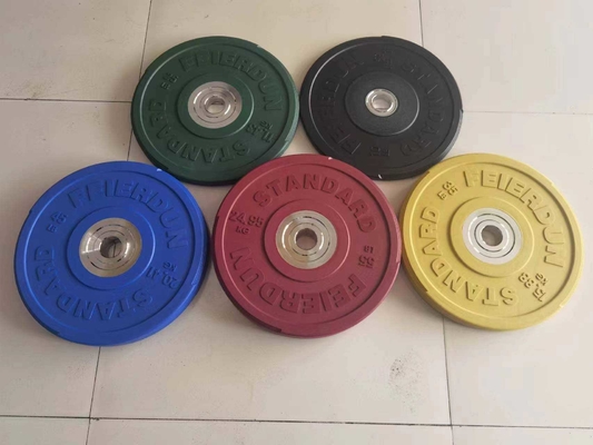 Gym Fitness Equipment Colorful Weight Plates in Optional Selectable Frame Color
