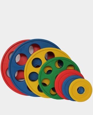 Gym Fitness Equipment Colorful Weight Plates in Optional Selectable Frame Color