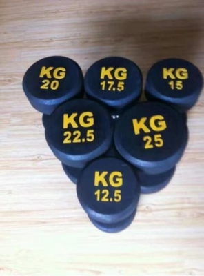 Freeman Fitness Equipment Rubber Coated Steel Dumbbell for Men's Free Weight Training