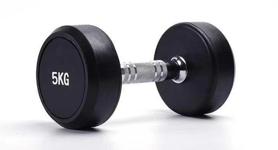 20KG Commercial Weight Lifting Rubber Cover Dumbbell for Professional Athletes