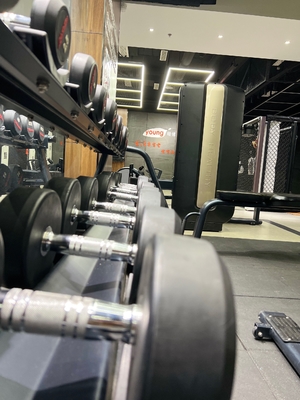 Steel Free Weight Lifting Gym Equipment Dumbbell Rubber Coated for Unisex 5-25kg