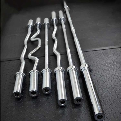 Universal Strength Training Equipment Barbell Bar with Hard Chrome Silver Finish