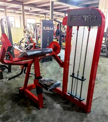 Medium Loader Pin Loaded Steel Seated Biceps Curl for Strength Training Gym Equipment