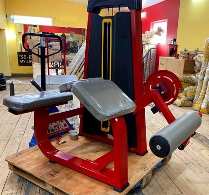 Fitness Strength Training Weight Stack Machine for Lying Prone Leg Curl Exercise