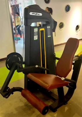 Universal Seated Leg Extension and Leg Curl Pin Load Selection for Strength Training