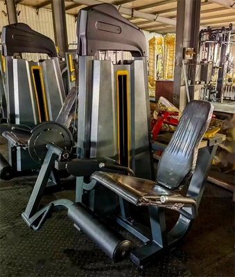 Universal Seated Leg Extension and Leg Curl Pin Load Selection for Strength Training