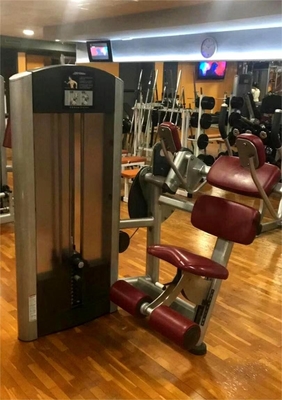 Strength Training Pin Loaded Seated Abdominal Crunch Machine with Adjustable Resistance