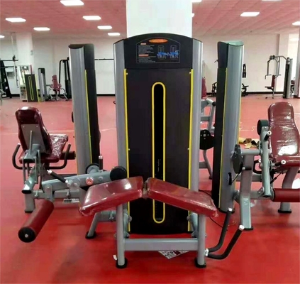 Steel Gym Equipment Pin Loaded Adjustable Seated Leg Extension and Prone Leg Curl Dual Function