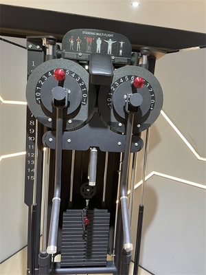 Strength Training Multi Functional Gym Pin Load Selection Standing Multi Flight Machine