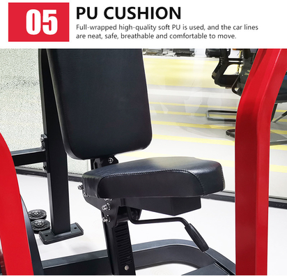 Customized Gym Equipment Seated Chest Press Strength Training Function Steel Material