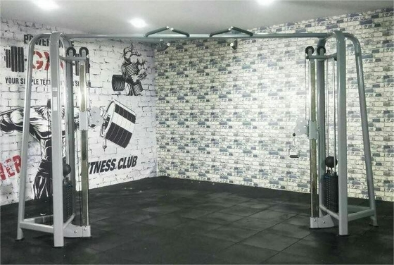 Multi-functional Training Rack Cable Crossover Fitness Machine with 80kg*2 Weight Stack