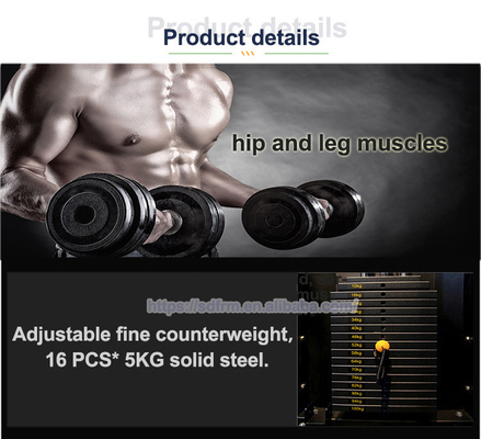 Functional Trainer Glute Kickback Machine for Effective Hip Thrusts and Body Building