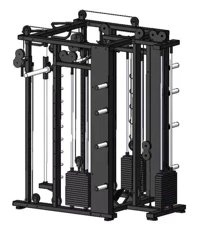 Unisex Functional Trainer Smith Machine Pin Loaded and Plate Loaded for Home Gym Rack