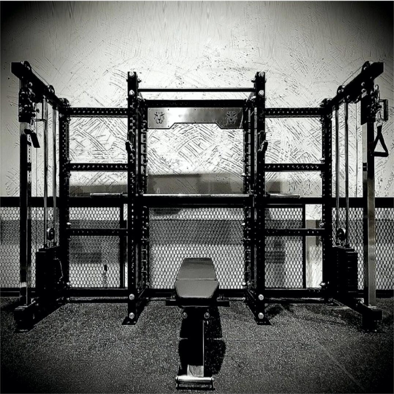 Steel Q235 Gym Machine Leg Back Exercise with Universal Smith Machine and Power Rack