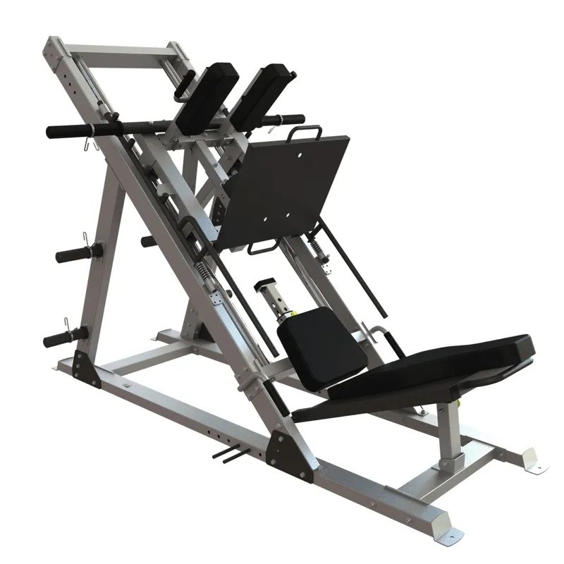 Commercial Gym Equipment Steel Leg Press Hack Squat 2 in 1 Dual Function Plate Loaded