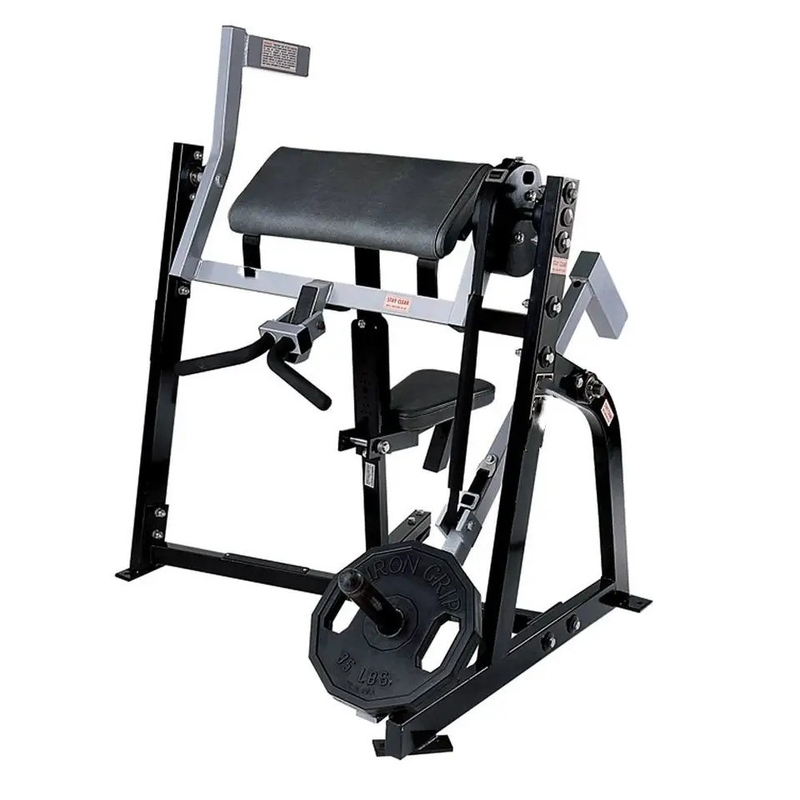 Seated Biceps Gym Equipment 1200*1300*1200 mm Plate Loaded Bicep Curl Arms Shoulders
