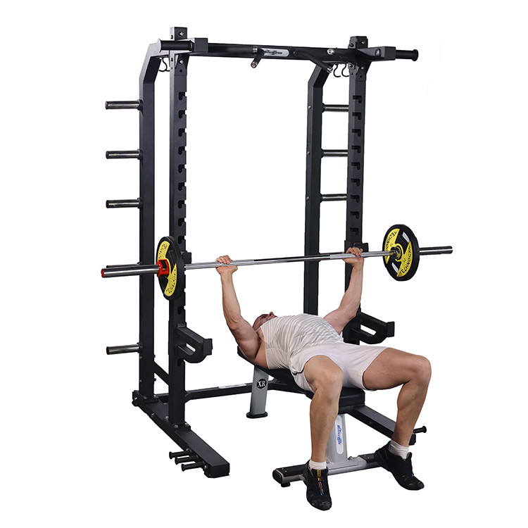 Multi Functional Power Cage for Strength Training Exercise Gym Machines Half Squat Rack
