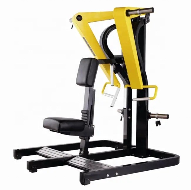 Gym Chest Shoulder Exercise Plate Loaded Back Extension Lat Pull Down Seated Low Row