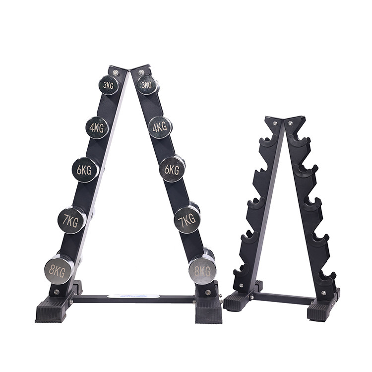 Multi-functional A-type Dumbbell Rack for Home Gym Equipment and Sports Accessories