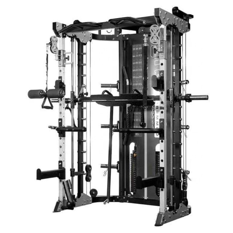 Unisex 1230*1270*2230 Commercial Gym Equipment Multi Function Smith Machine for Home