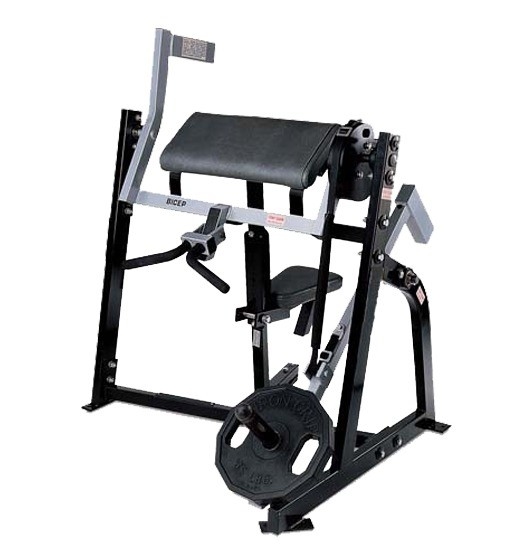 Plate Loaded Machine Seated Bicep Curl Machine with Optional Frame Color 2020 Design