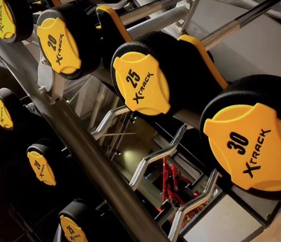 Customized Logo Gym Fitness Equipment Rubber Cover Dumbbells for Market Demand