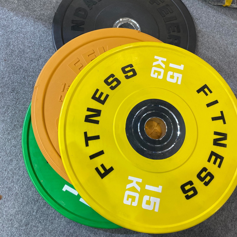 Rubber Coated Steel Bumper Weight Plate for Professional Gym Equipment Sale 2.5kg-25kg