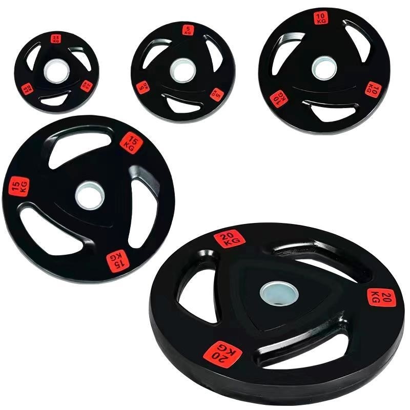 Personal Trainers' Choice Cast Iron and Rubber Coated Weight Plates for Home Gym Floors