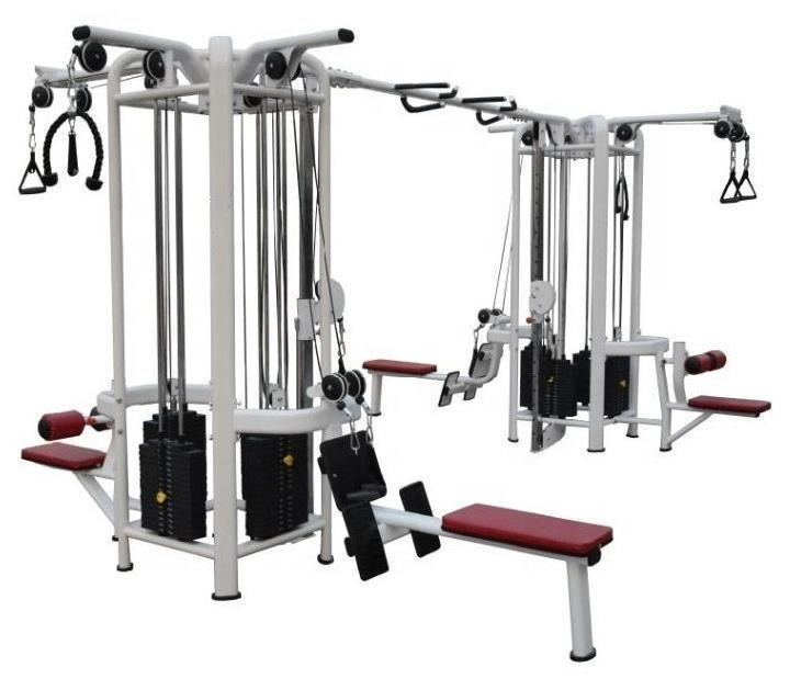 8 Stations Functional Trainer Gym Equipment for Unisex Optional Selectable Frame Color