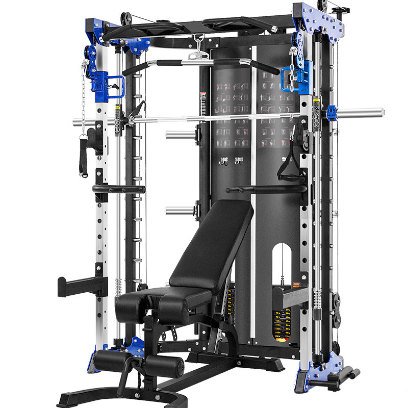 Multi-functional Power Rack Weightlifting Smith Machine with Optional Frame Color