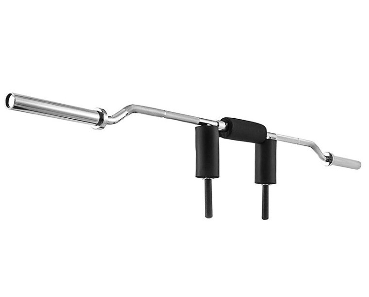 Direct Gym Power Weightlifting Olymp Bar Safety Squat Bar for Gender-Neutral in Sliver