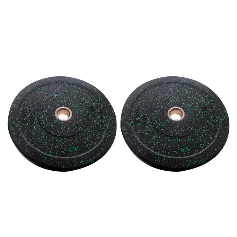 Multi Color Particle Point Disc Rubber Bumper Weightlifting Barbell with Modern Style